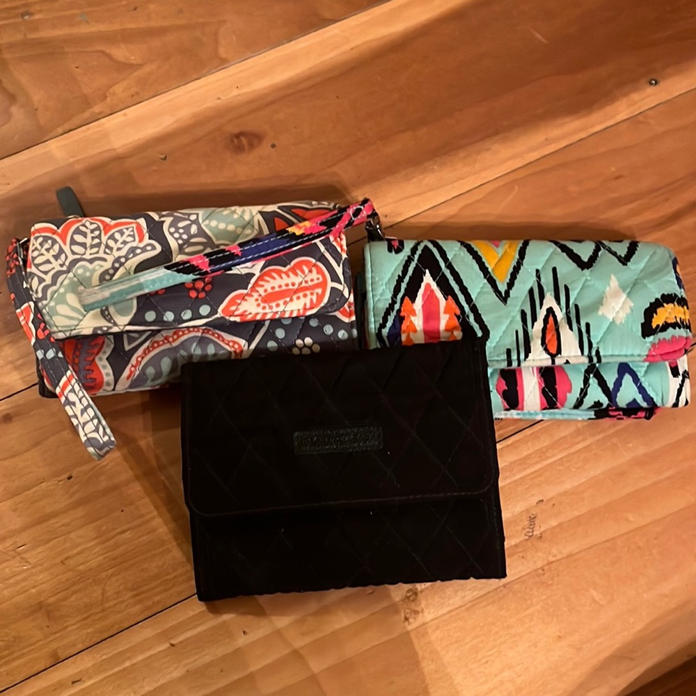 Set of 3 Vera Bradley wallets/wristlets
